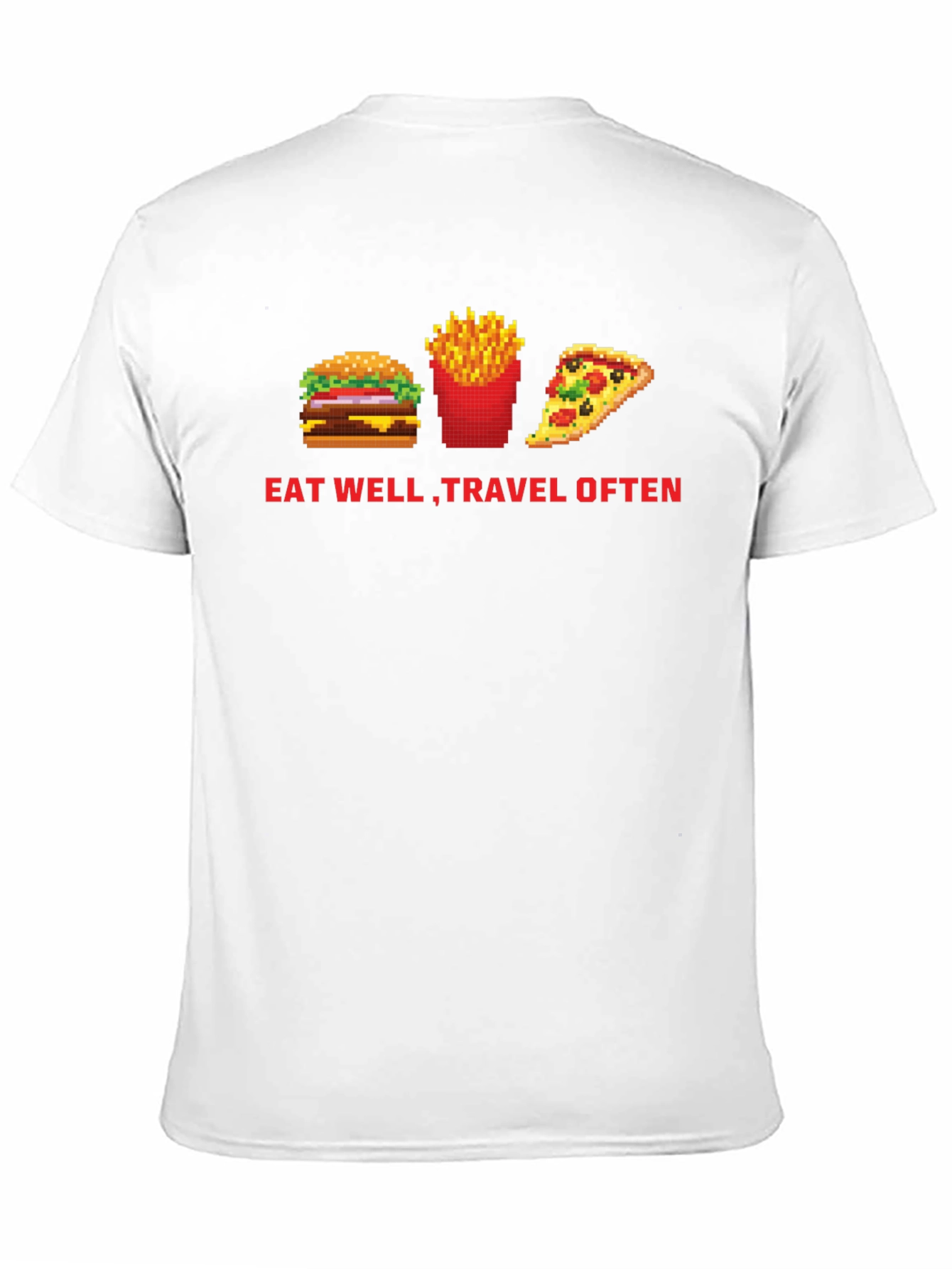 Eat Well Travel Often Black T-Shirt