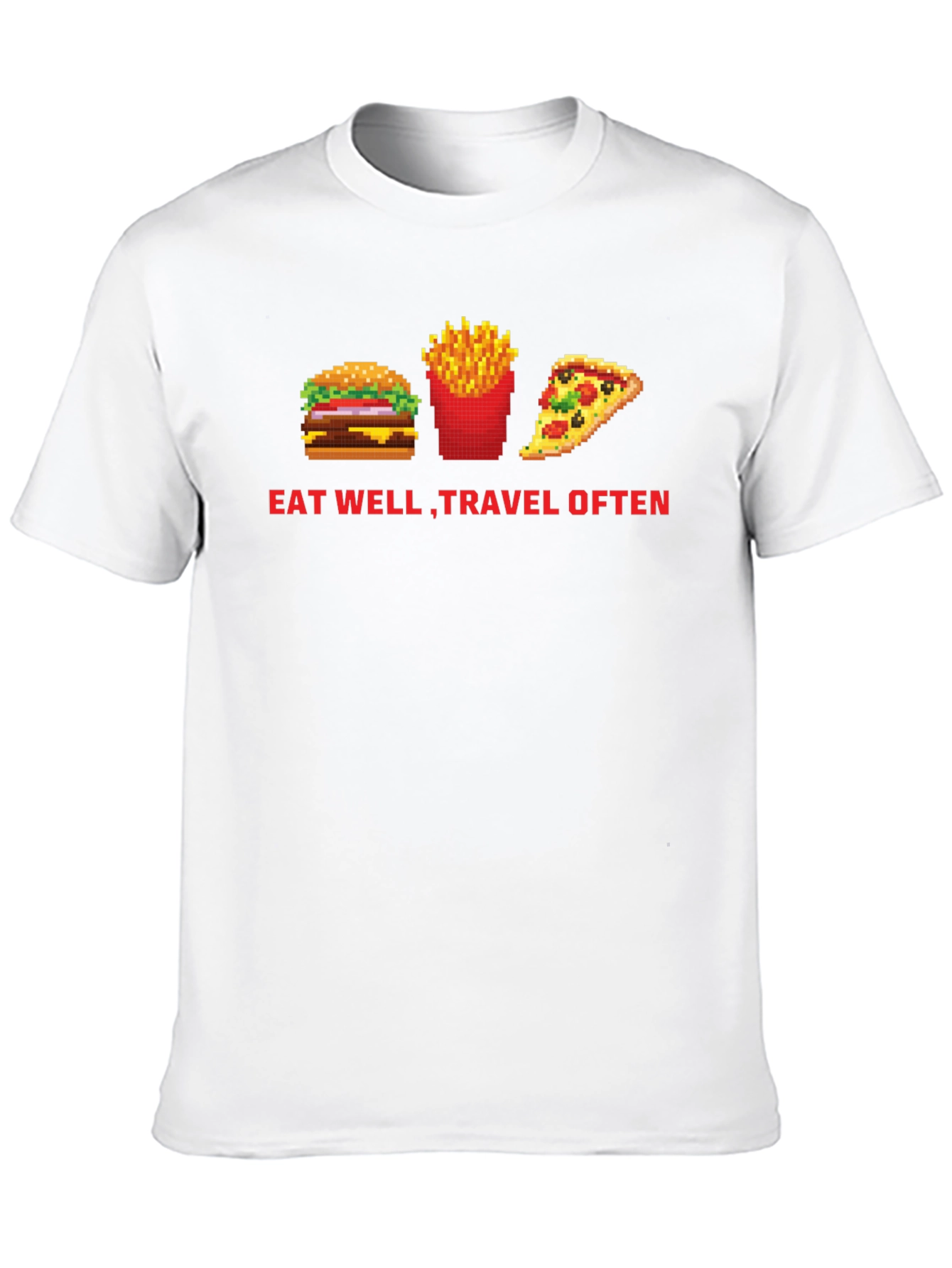 Eat Well Travel Often Black T-Shirt