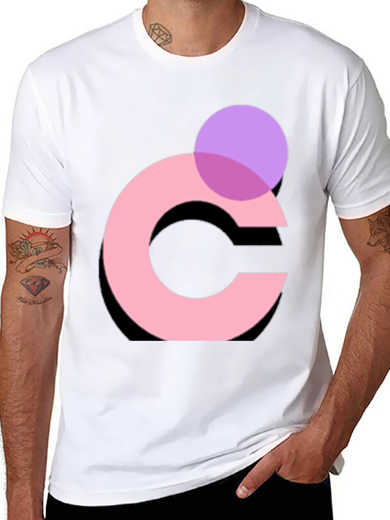 Trendy C Logo T-Shirt - Casual Fashion