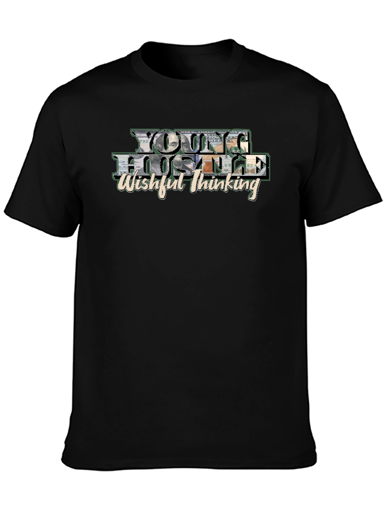 Young Hustle Wishful Thinking Black T-Shirt