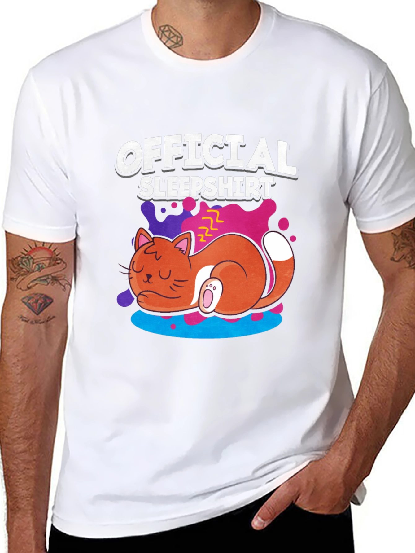 Official Sleepshirt Funny Cat Nap T-Shirt
