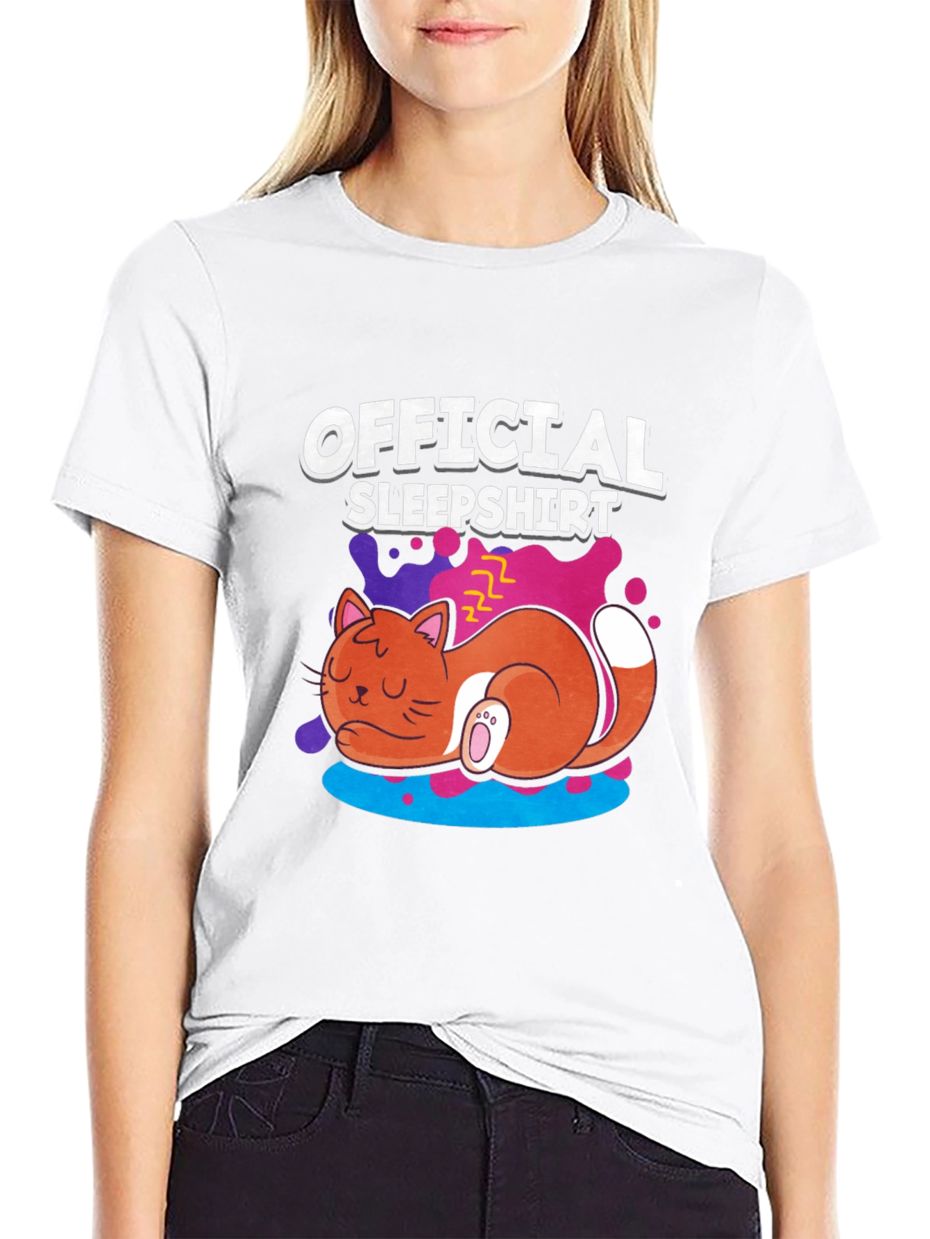 Official Sleepshirt Funny Cat Nap T-Shirt