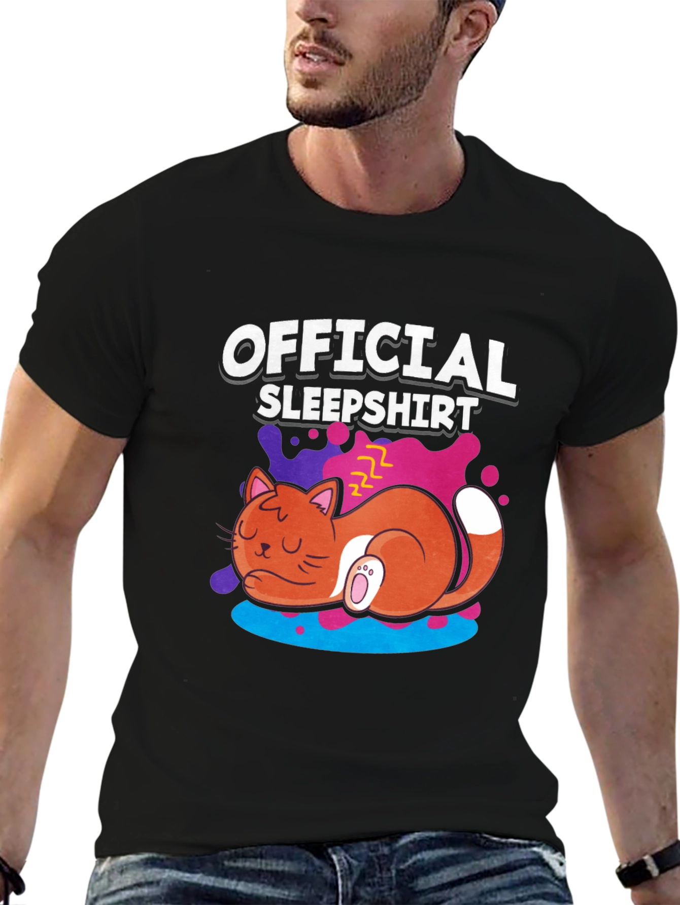 Official Sleepshirt Funny Cat Nap T-Shirt