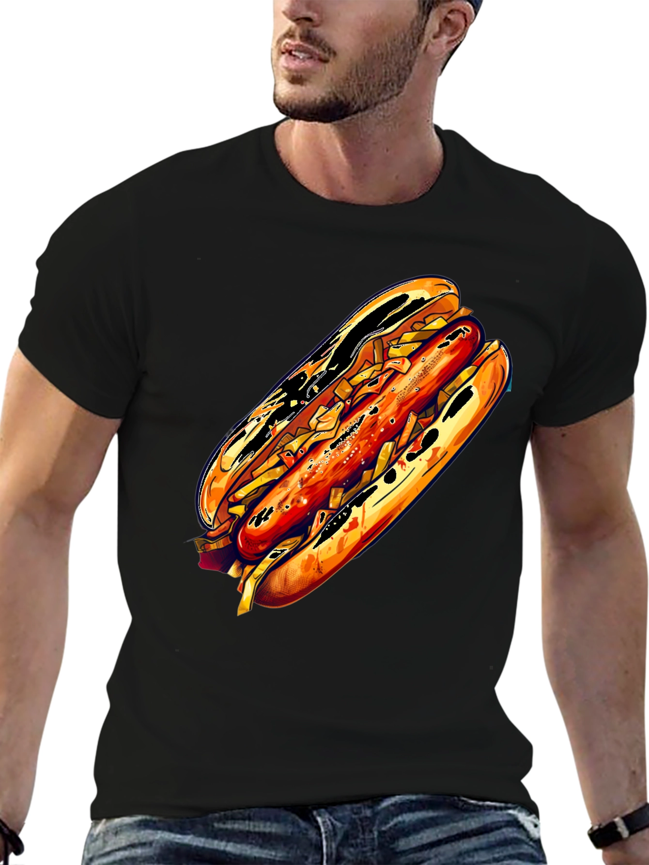 Hot Dog Graphic Tee - Unisex