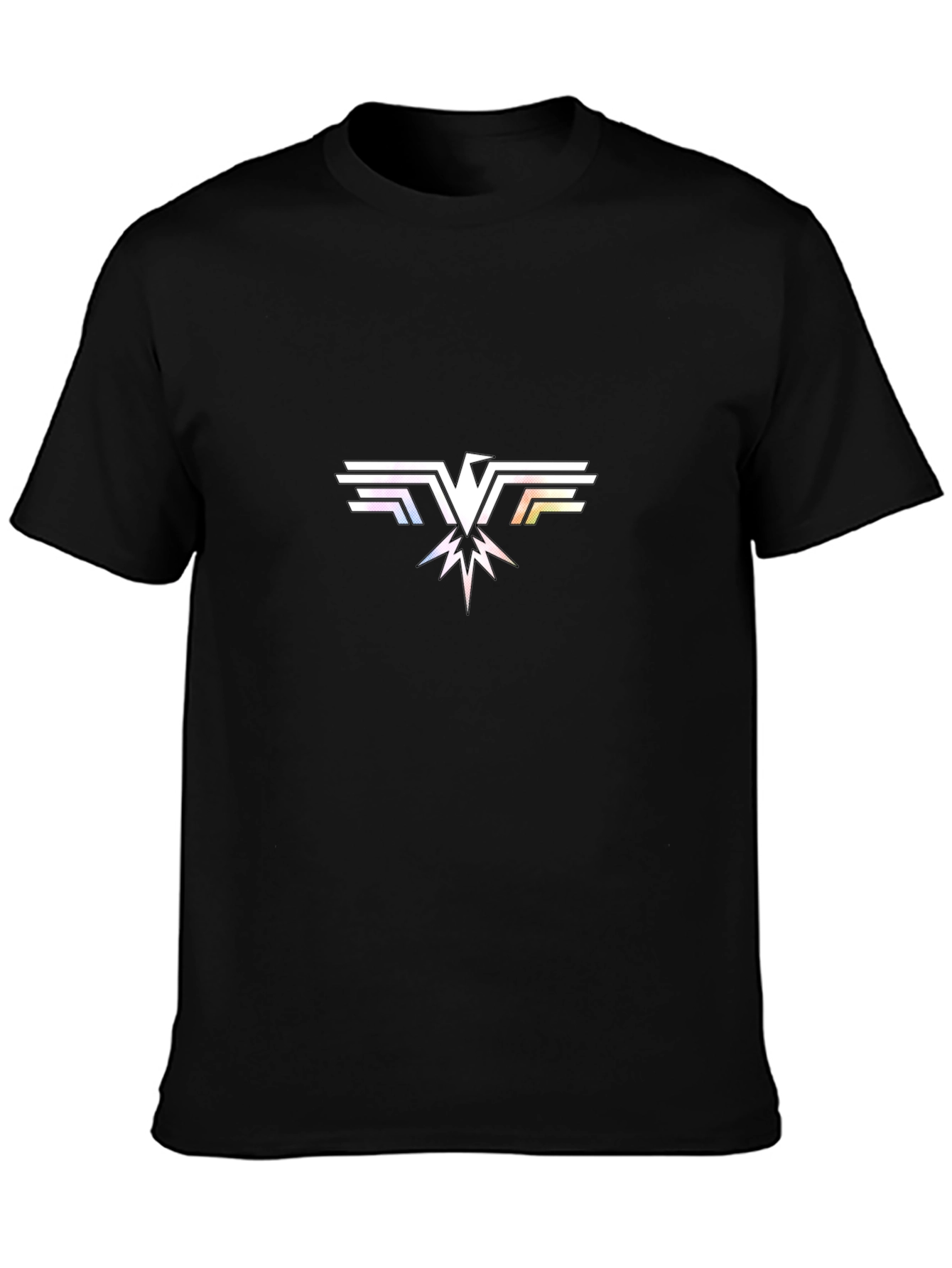 Modern Eagle Graphic Black T-Shirt
