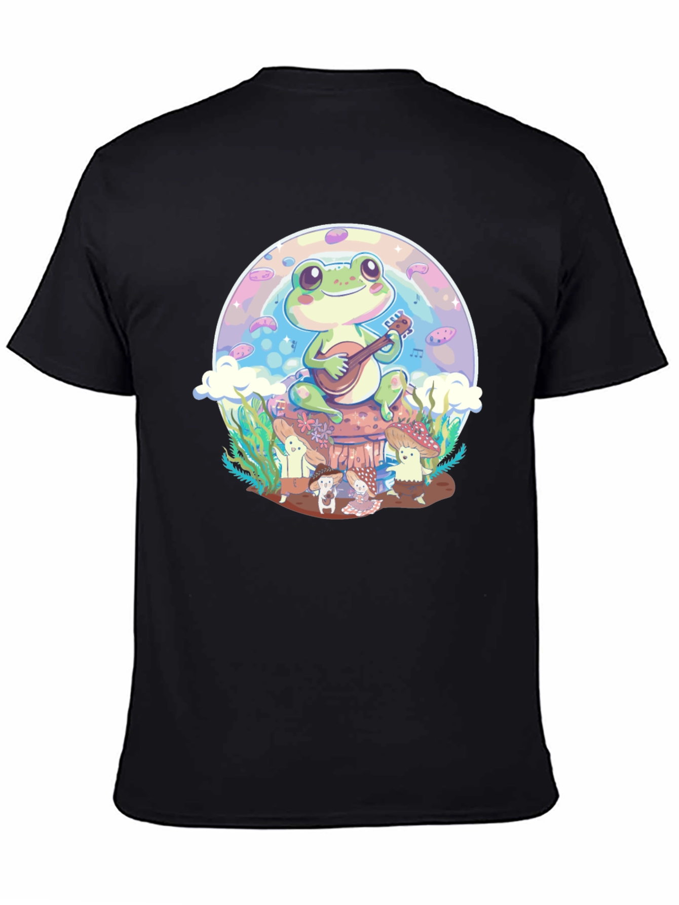 Frog Playing Guitar Graphic Tee