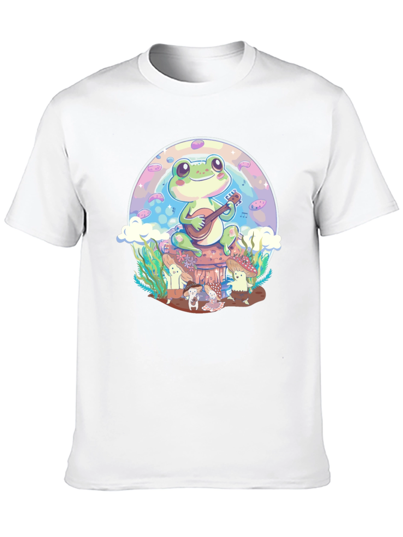Frog Playing Guitar Graphic Tee