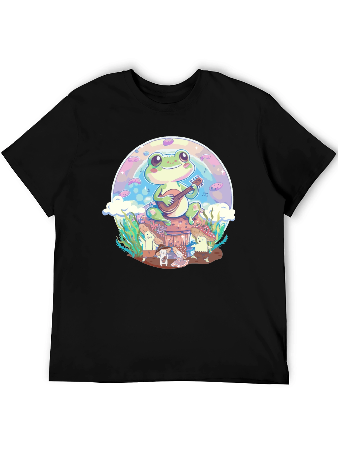 Frog Playing Guitar Graphic Tee