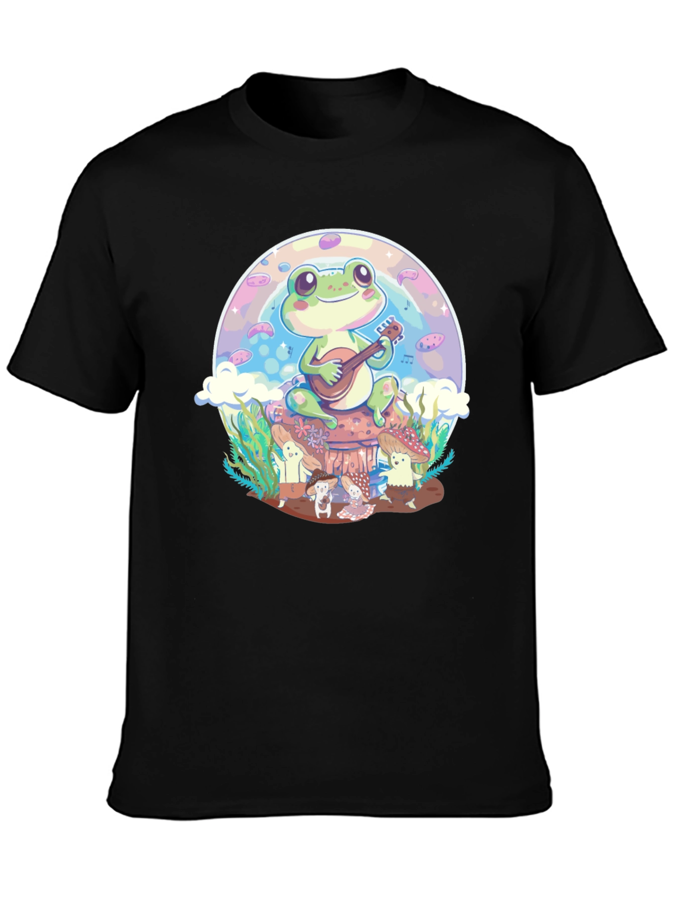 Frog Playing Guitar Graphic Tee
