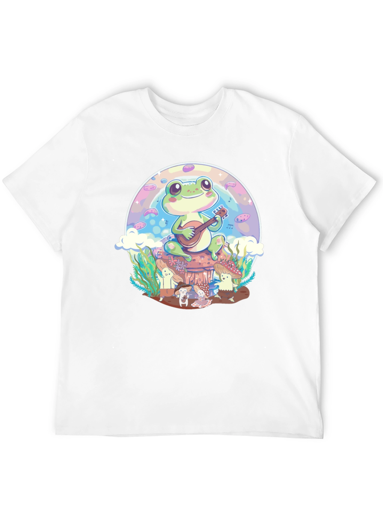 Frog Playing Guitar Graphic Tee
