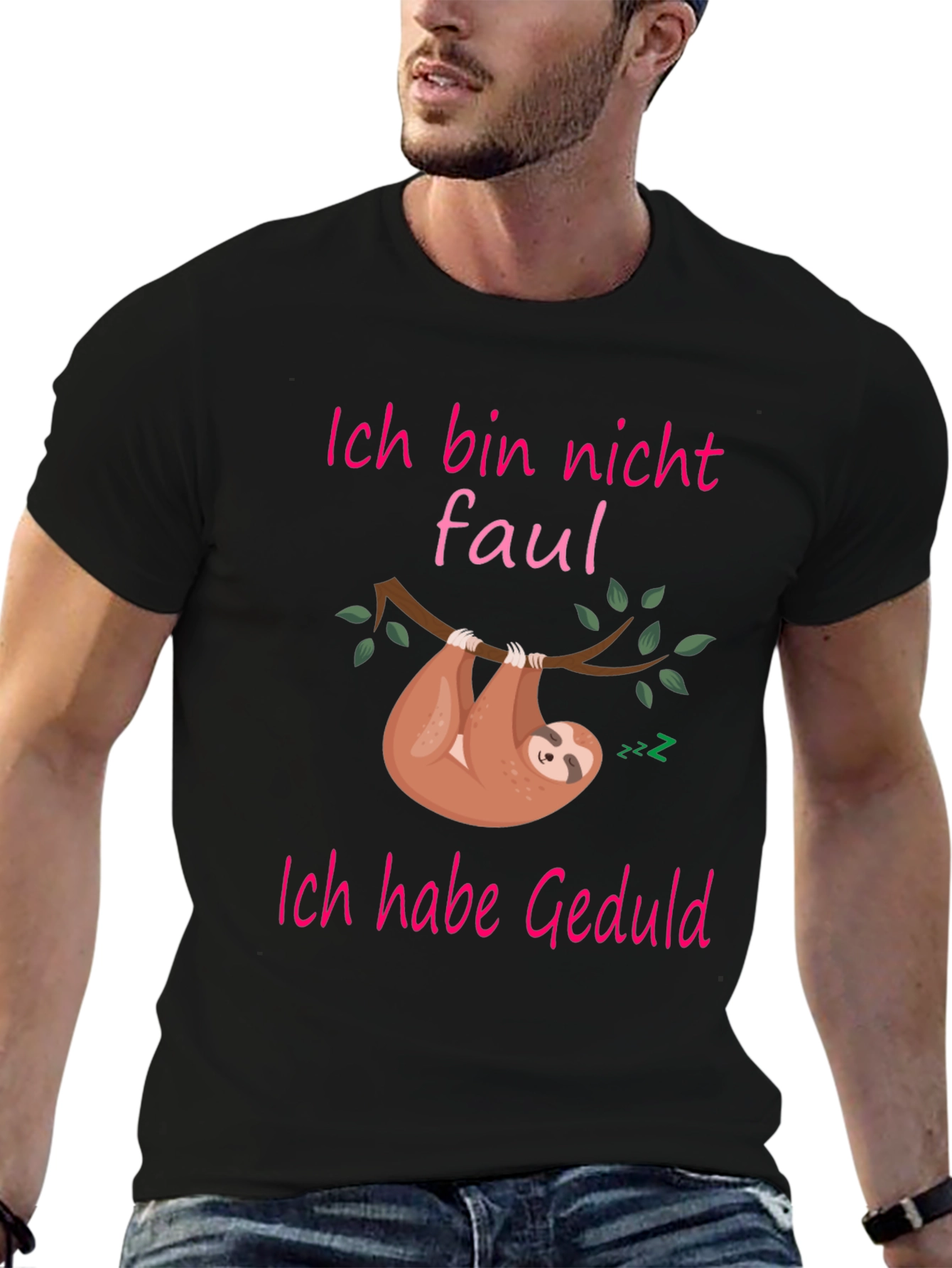Funny Sloth Patience T-Shirt - Ich bin nicht faul