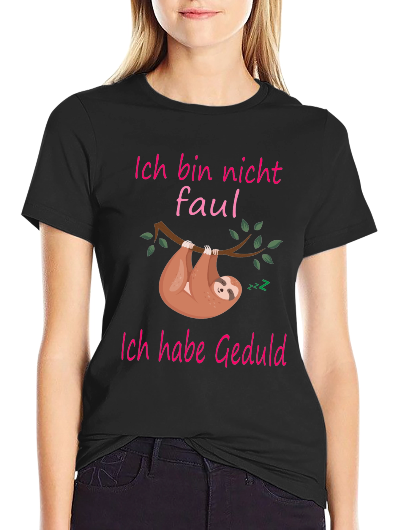 Funny Sloth Patience T-Shirt - Ich bin nicht faul