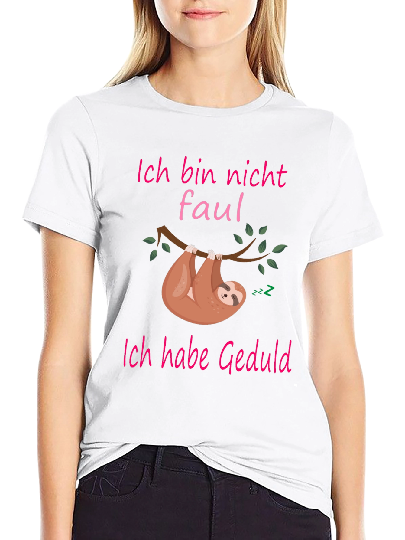 Funny Sloth Patience T-Shirt - Ich bin nicht faul