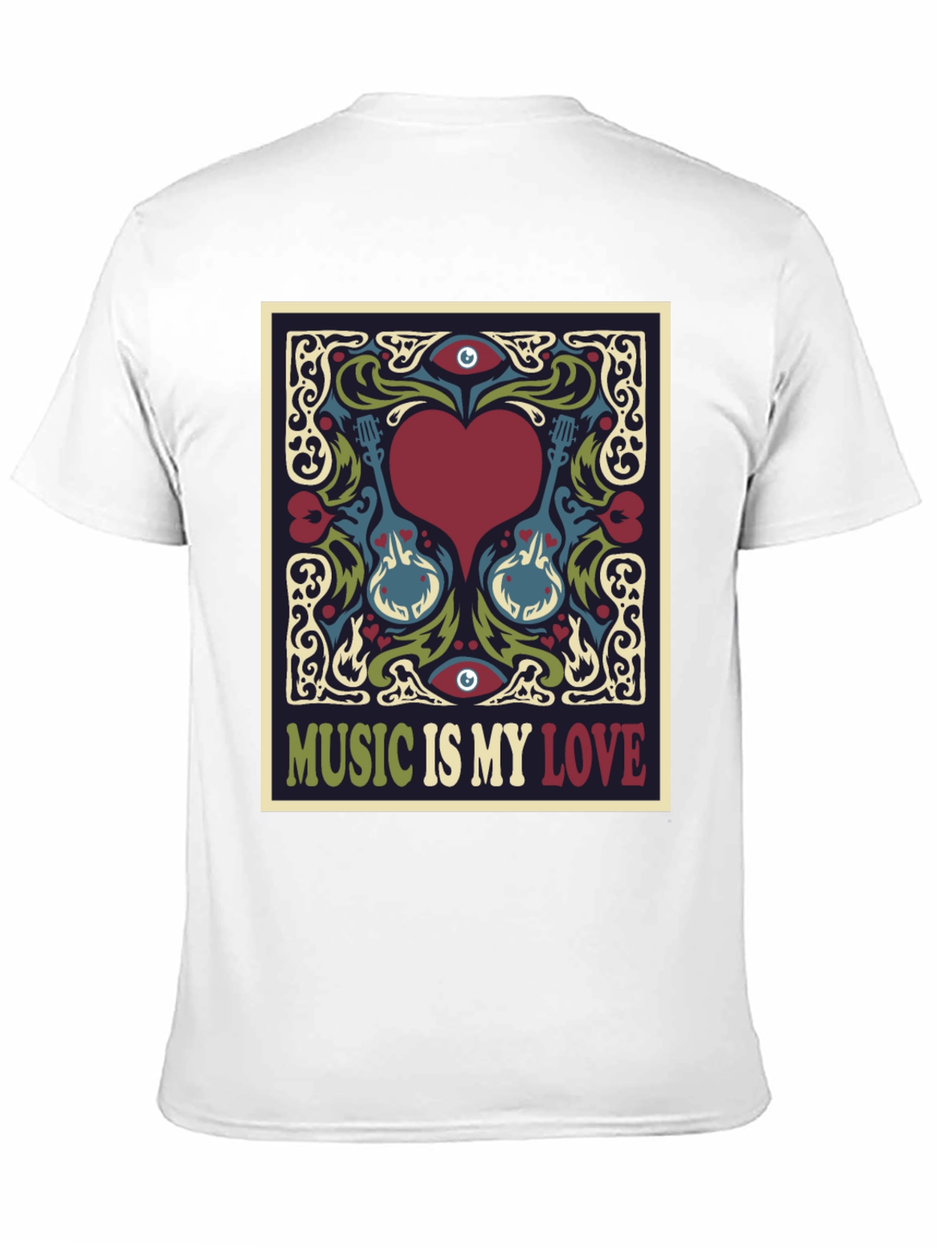 Music is My Love Graphic T-Shirt - Retro Style