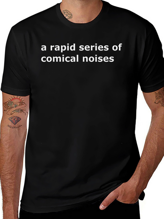Comical Noises Graphic Tee - Soft Cotton Crew Neck