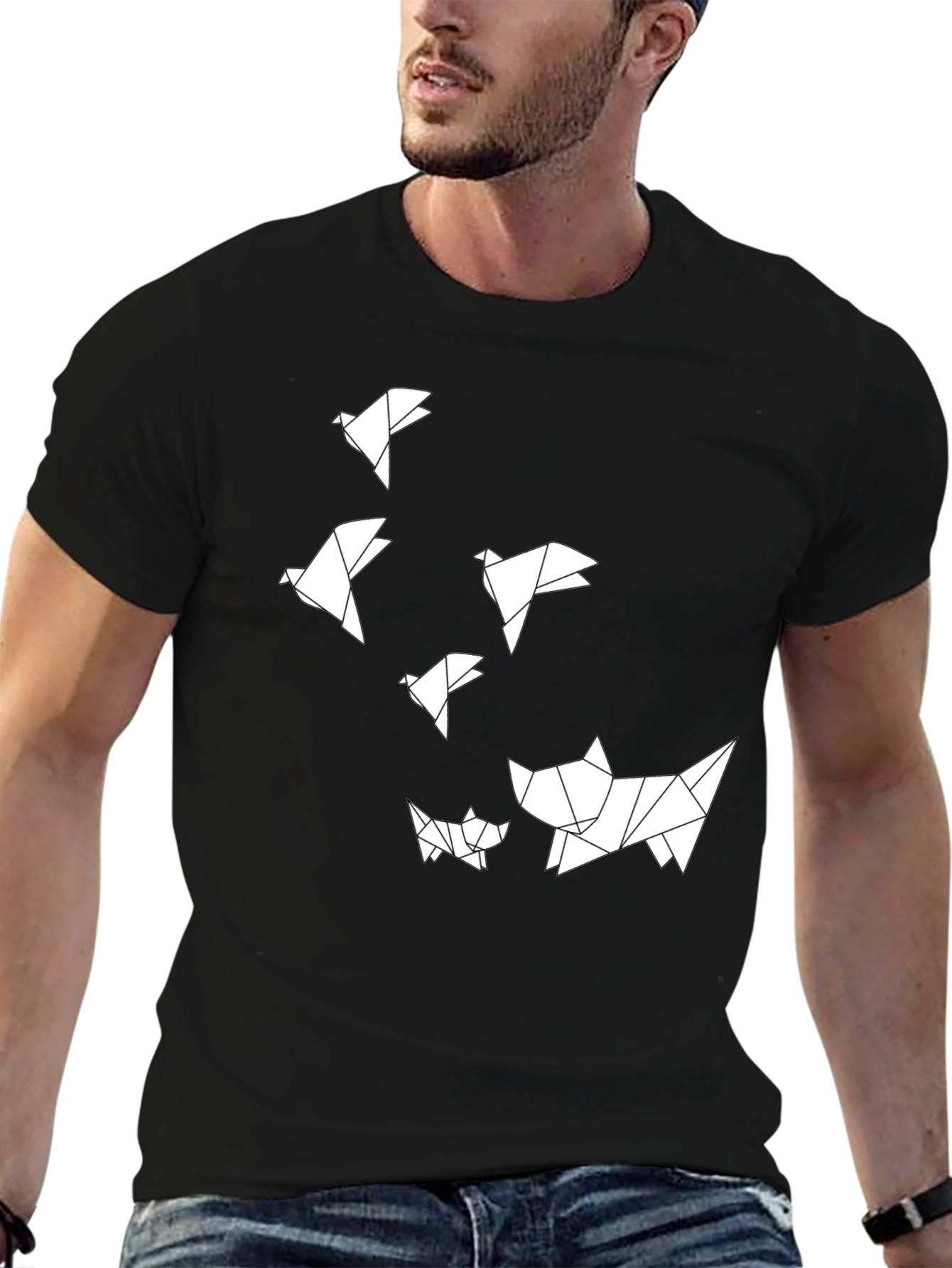 Origami Animal Print T-Shirt