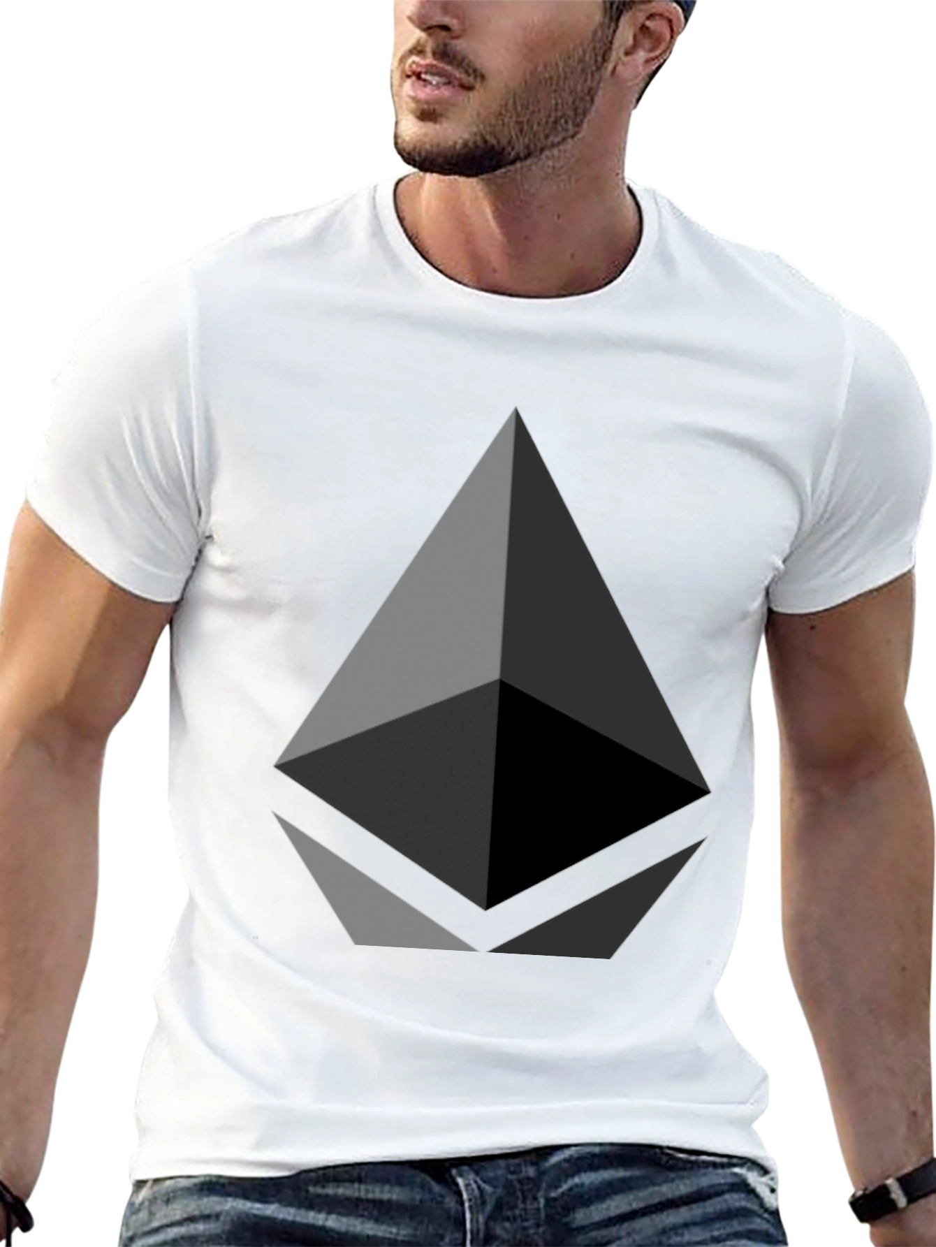 Ethereum Crypto Logo Black T-Shirt