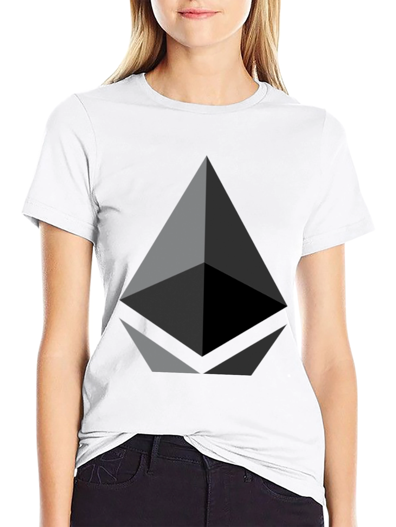 Ethereum Crypto Logo Black T-Shirt