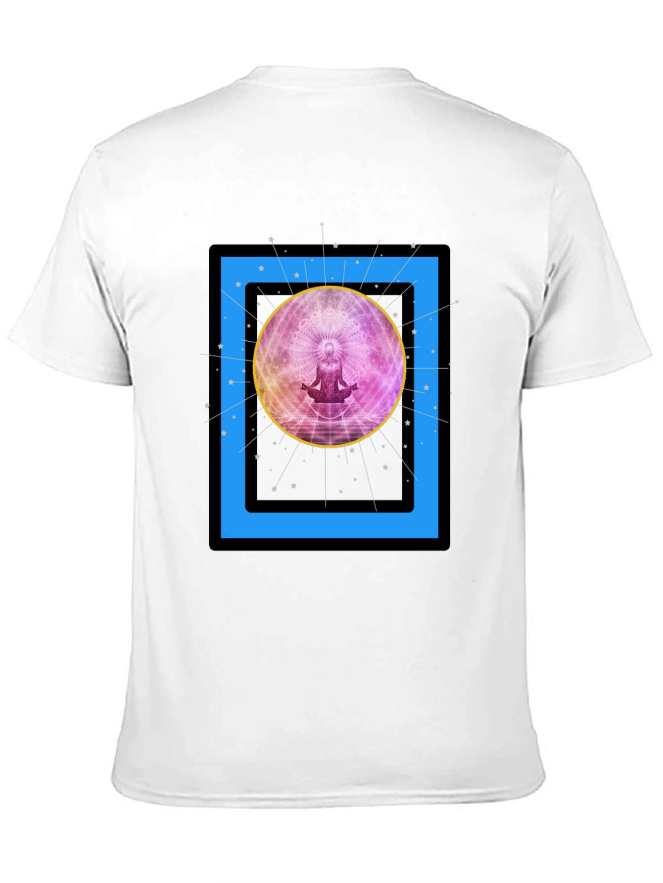 Zen Meditation Graphic T-Shirt - Cosmic Vibes