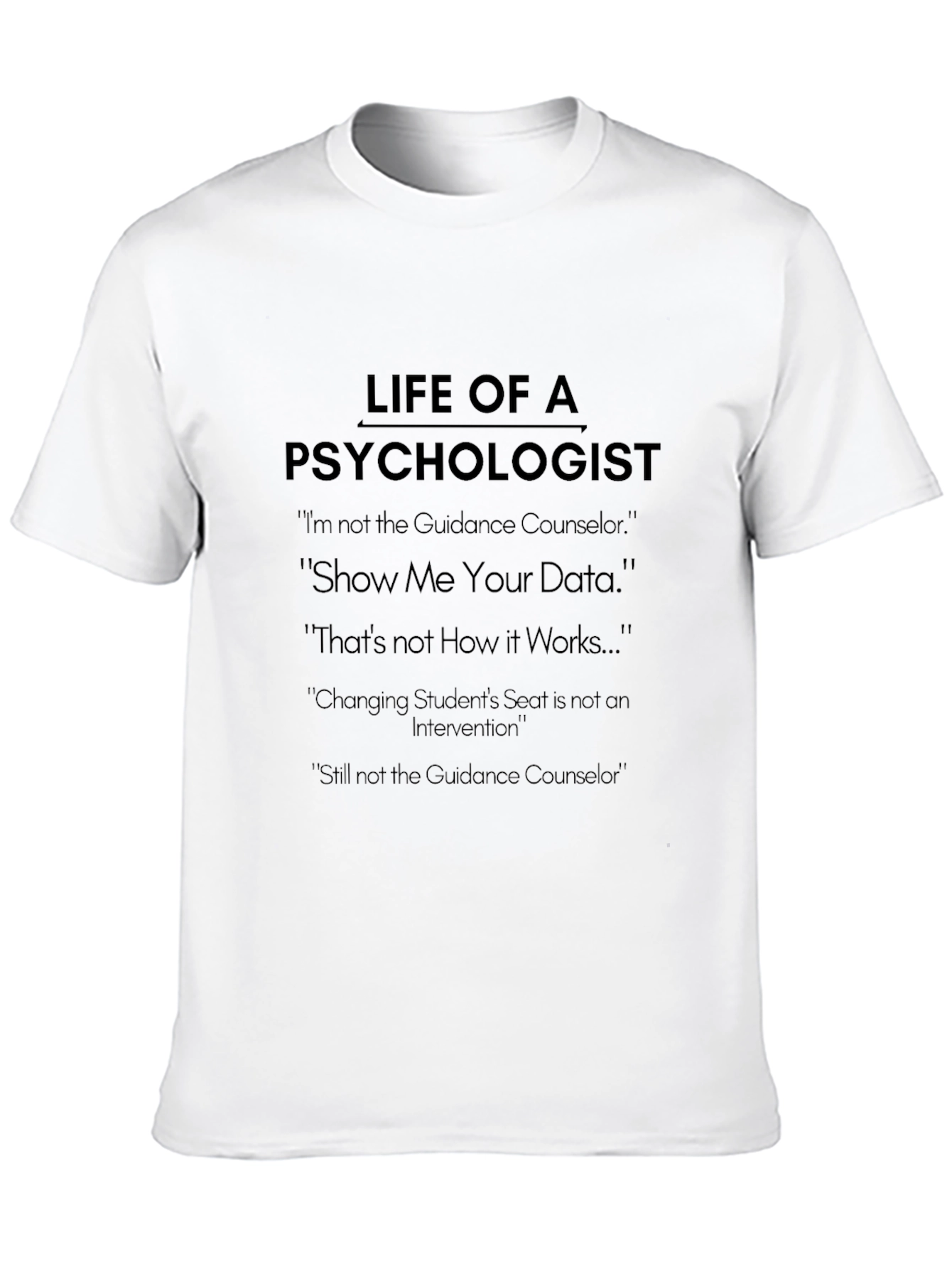 Psychologist Humor T-Shirt - Life Of A Psychologist