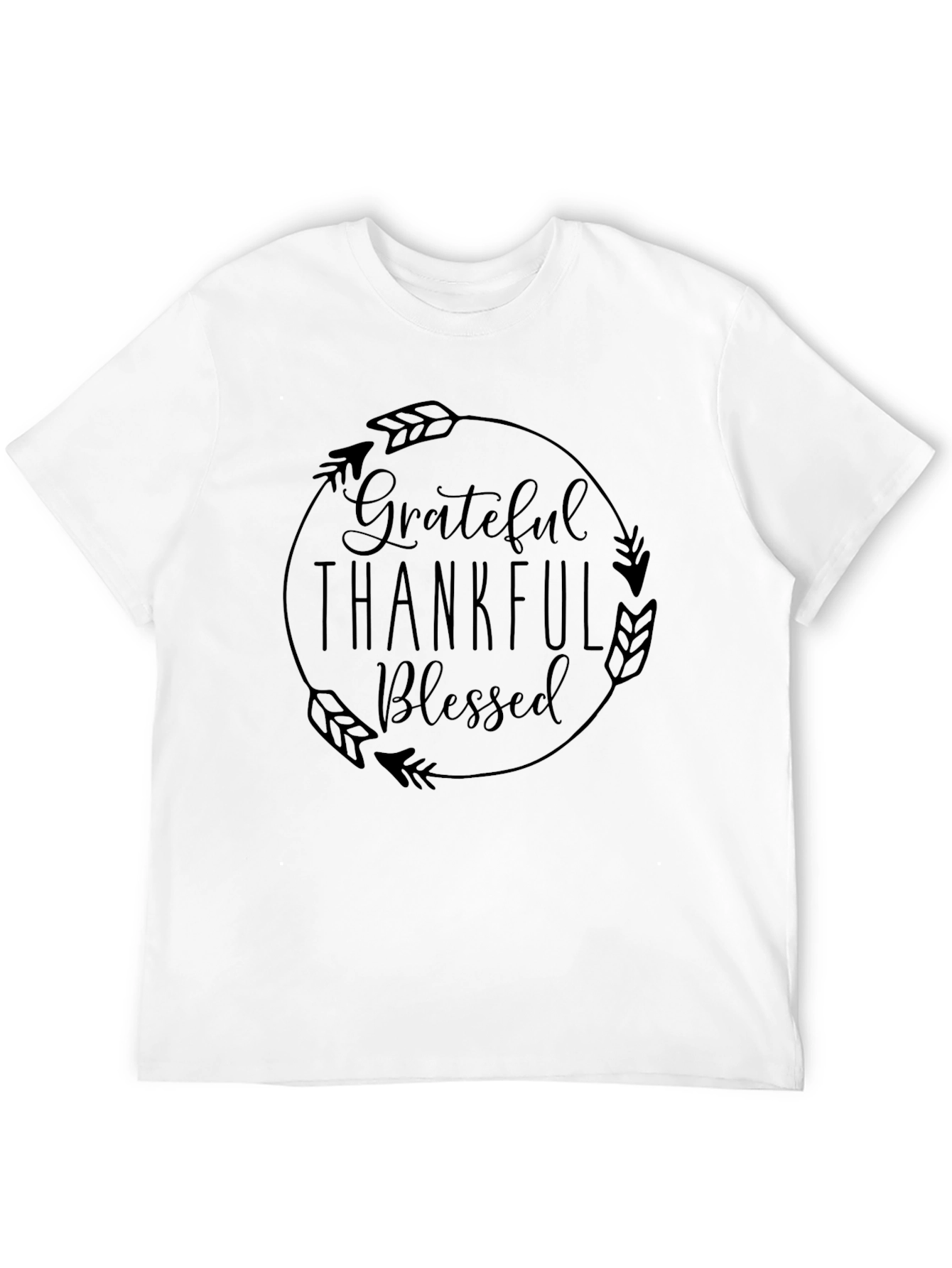 Grateful Thankful Blessed Graphic Tee