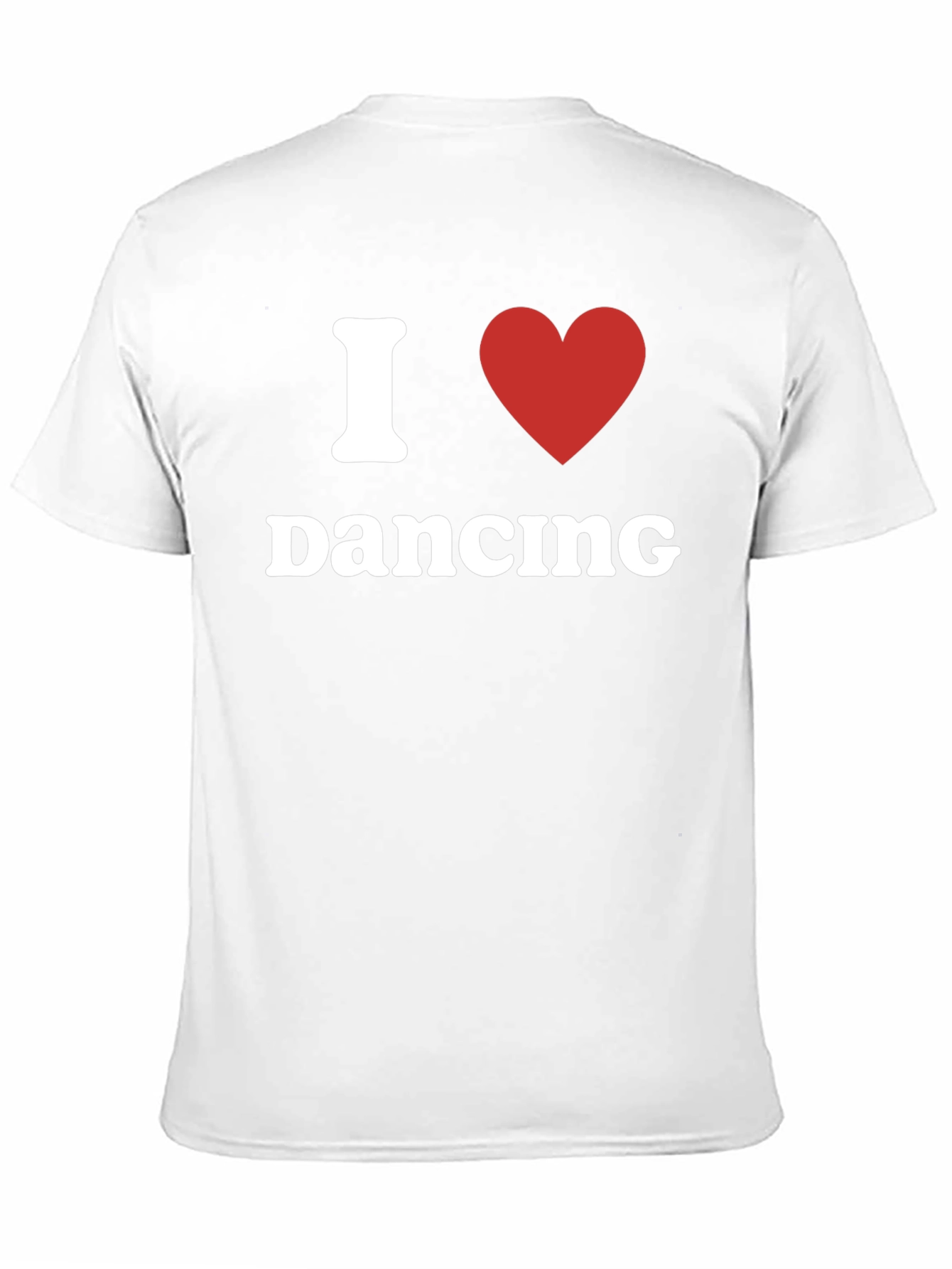 I Love Dancing T-Shirt - Black Crew Neck Tee