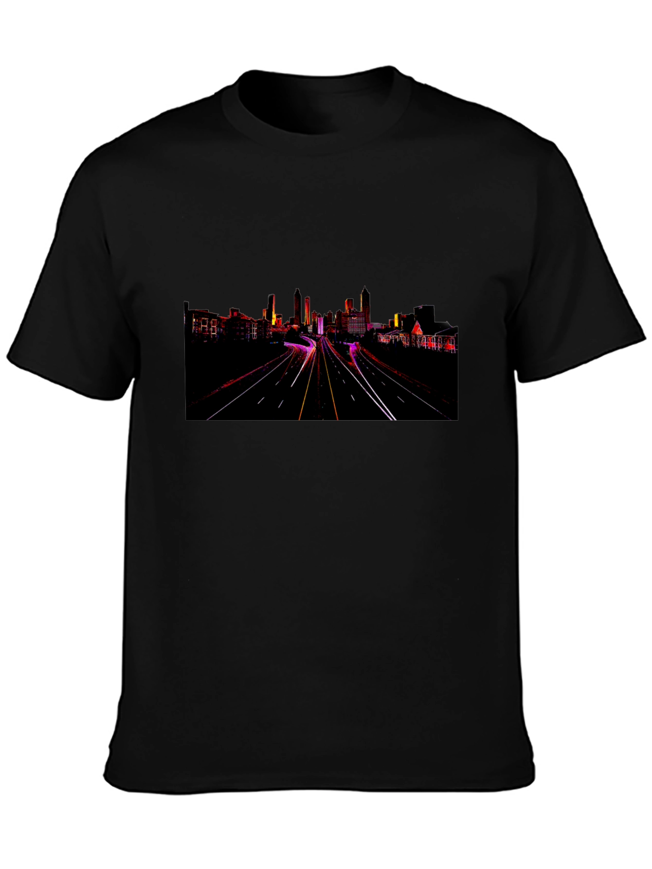 Atlanta Skyline Graphic Tee - Night Drive