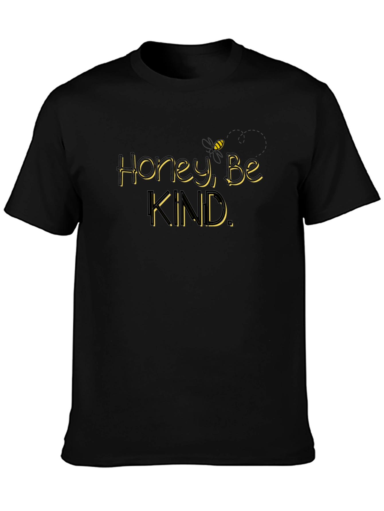 Honey Be Kind Graphic T-Shirt - Black