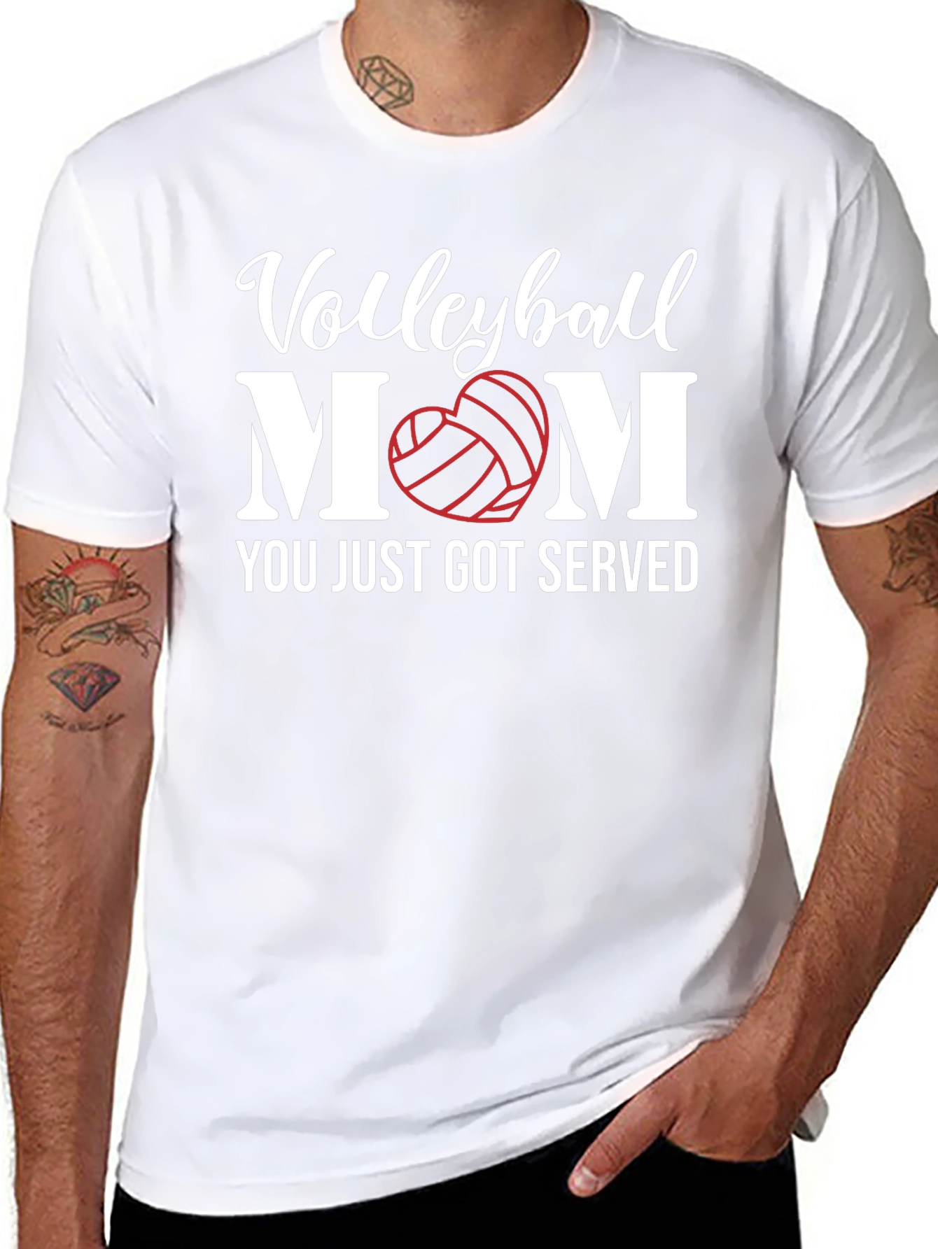 Volleyball Mom Graphic T-Shirt - Served with Love