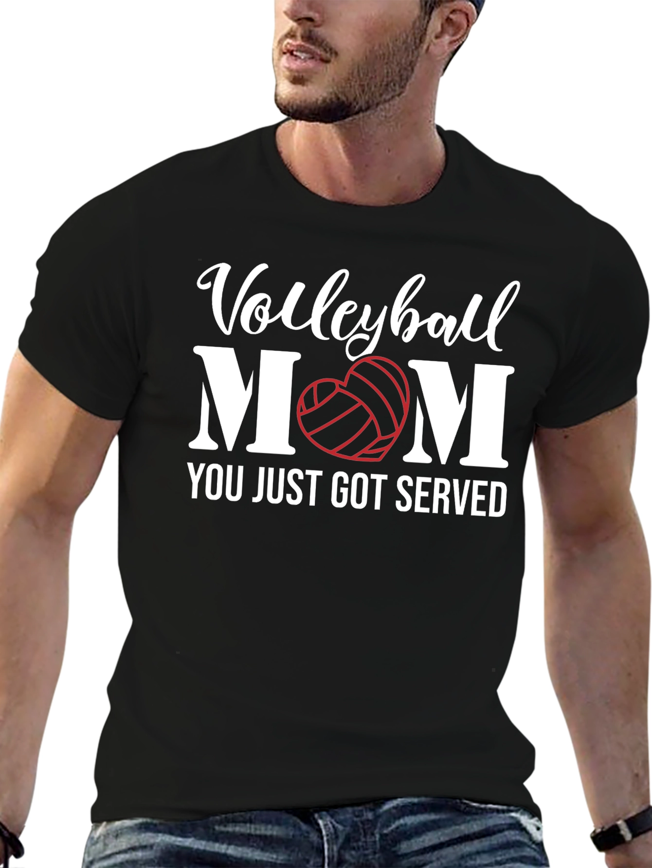 Volleyball Mom Graphic T-Shirt - Served with Love