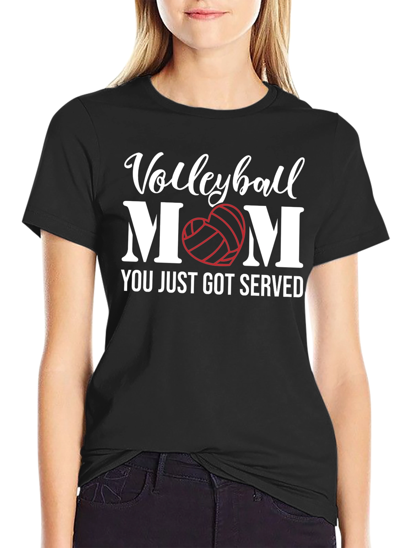 Volleyball Mom Graphic T-Shirt - Served with Love
