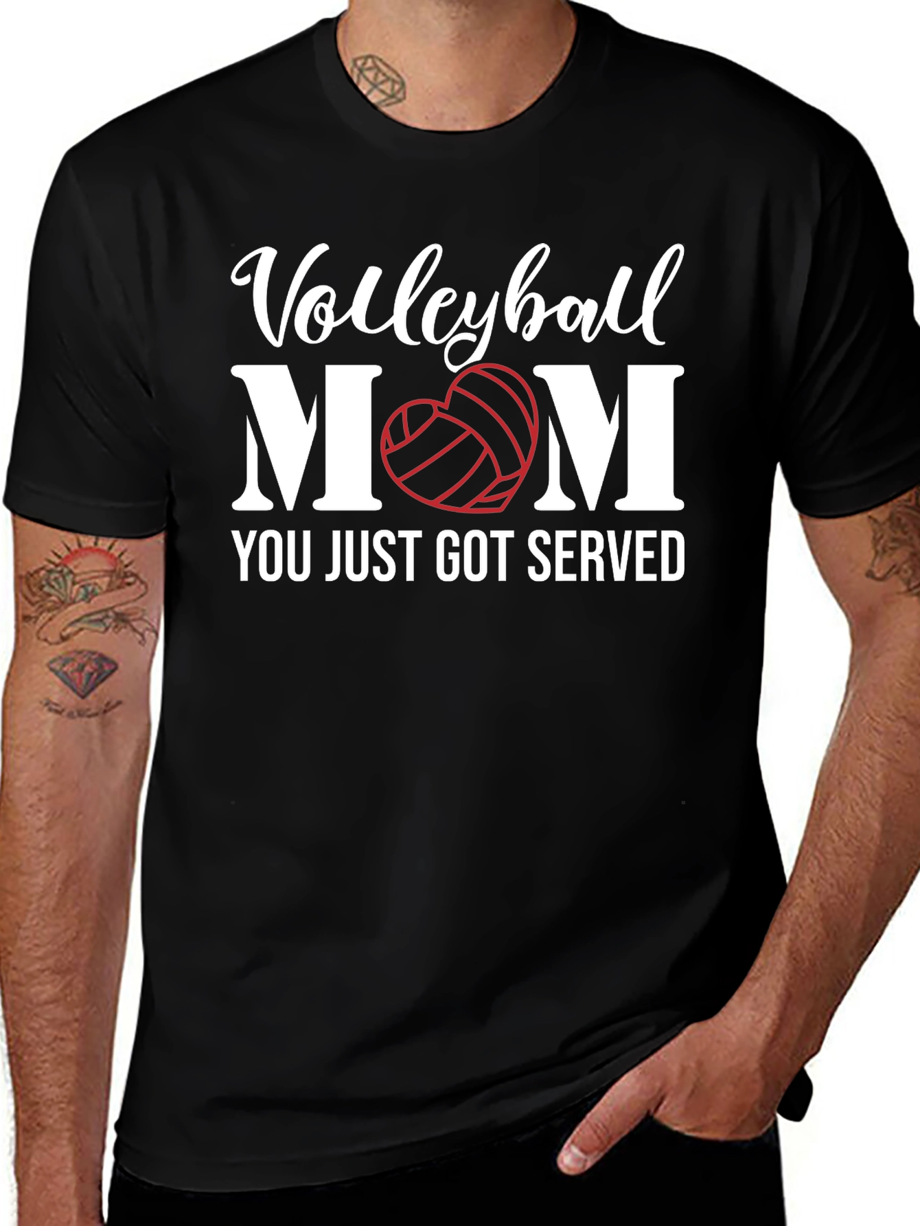 Volleyball Mom Graphic T-Shirt - Served with Love