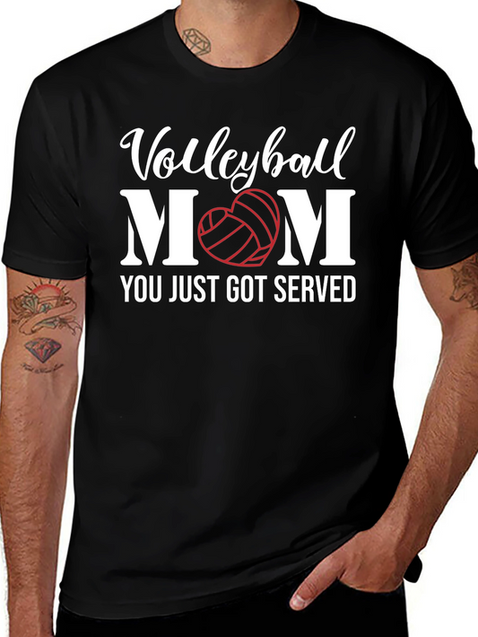 Volleyball Mom Graphic T-Shirt - Served with Love