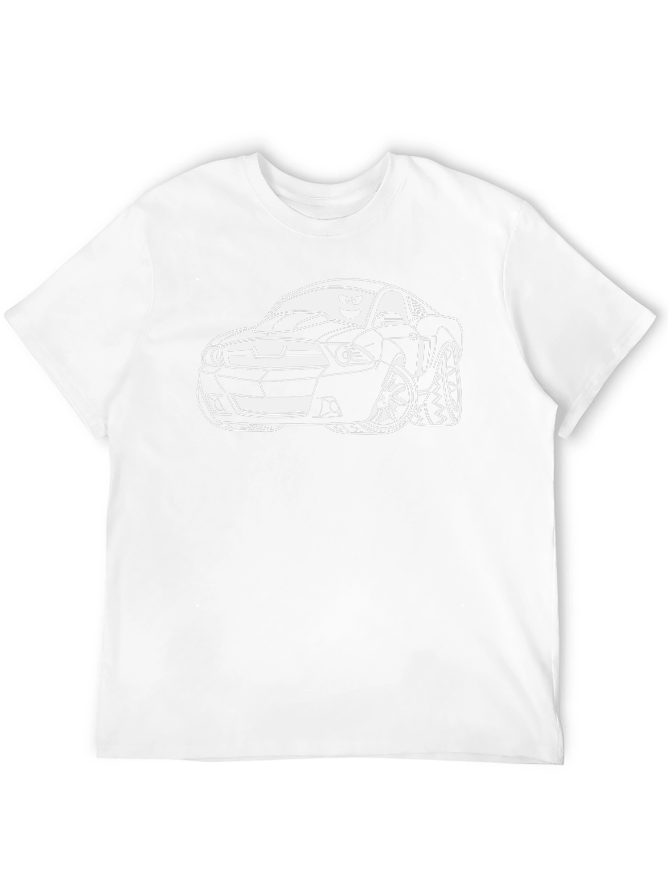 Cool Car Cartoon Graphic T-Shirt