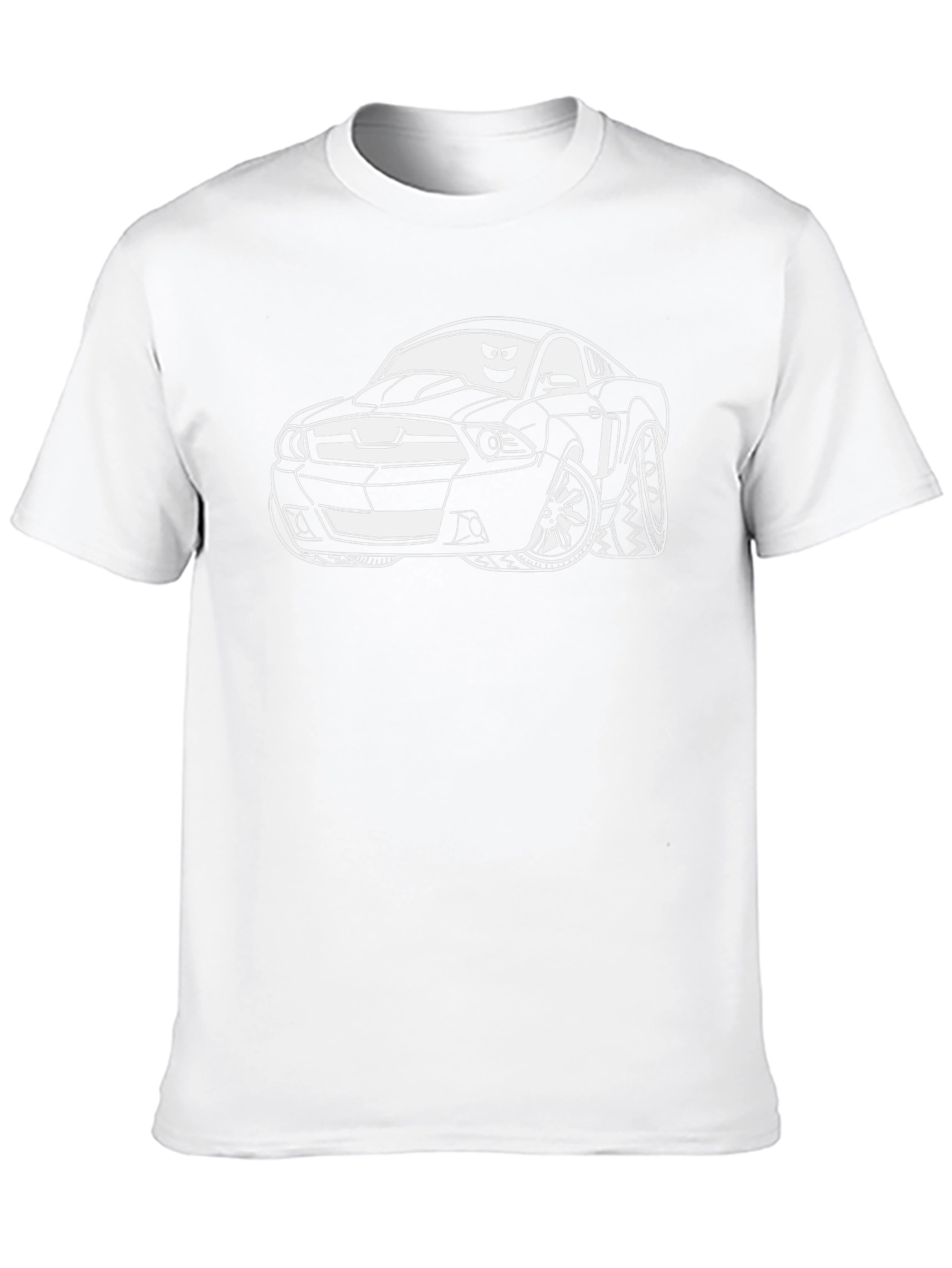 Cool Car Cartoon Graphic T-Shirt