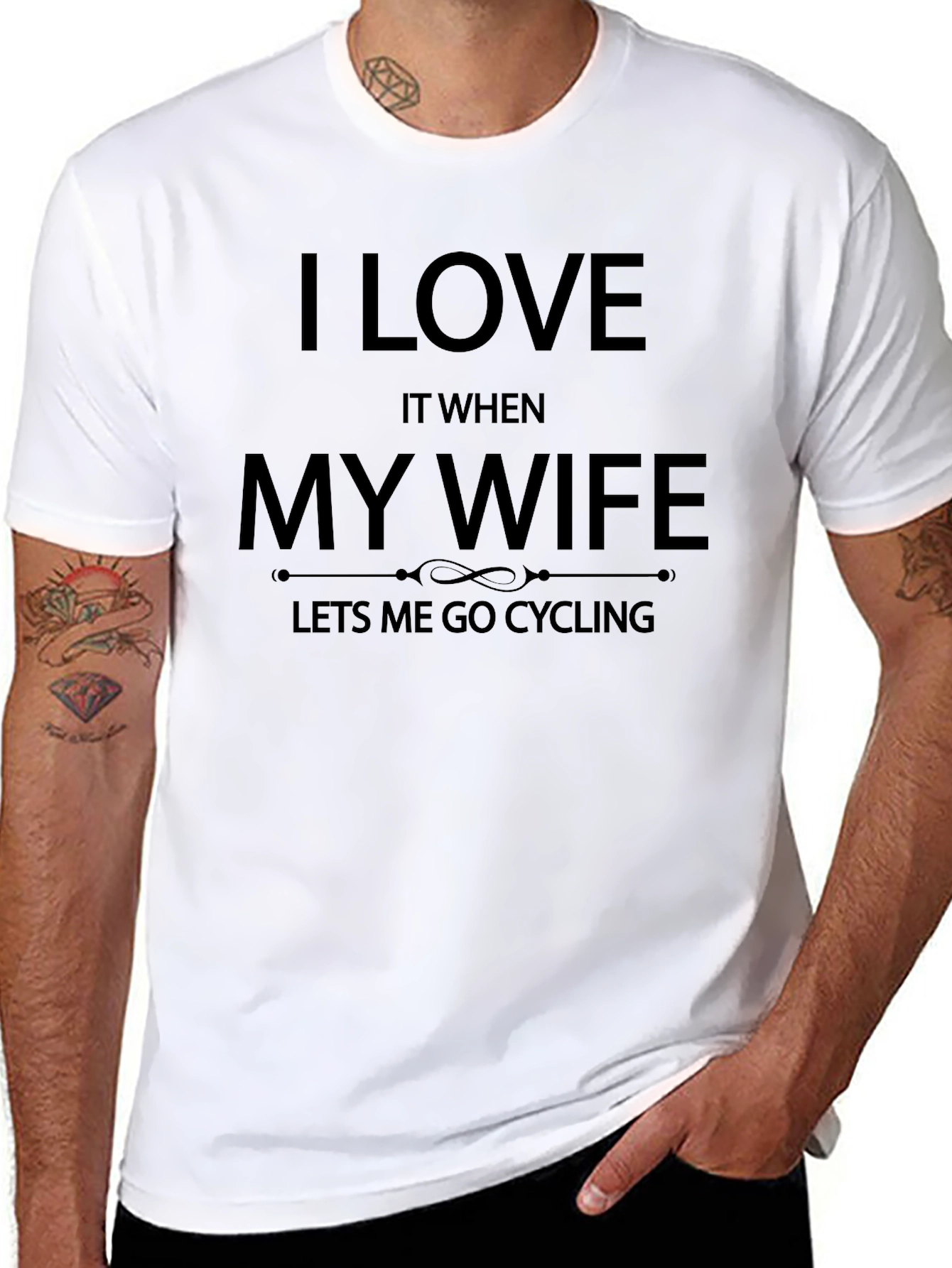 I Love My Wife Cycling T-Shirt