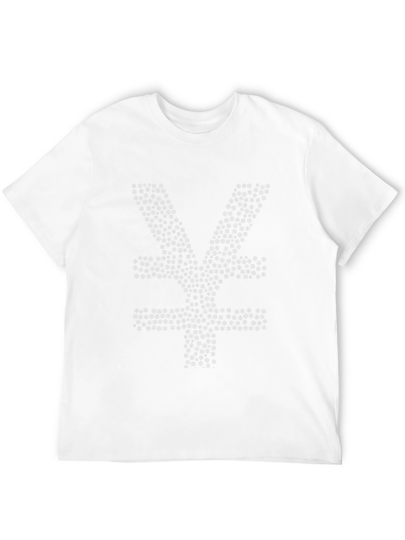 Yen Symbol Graphic Tee - Unique Geometric Design
