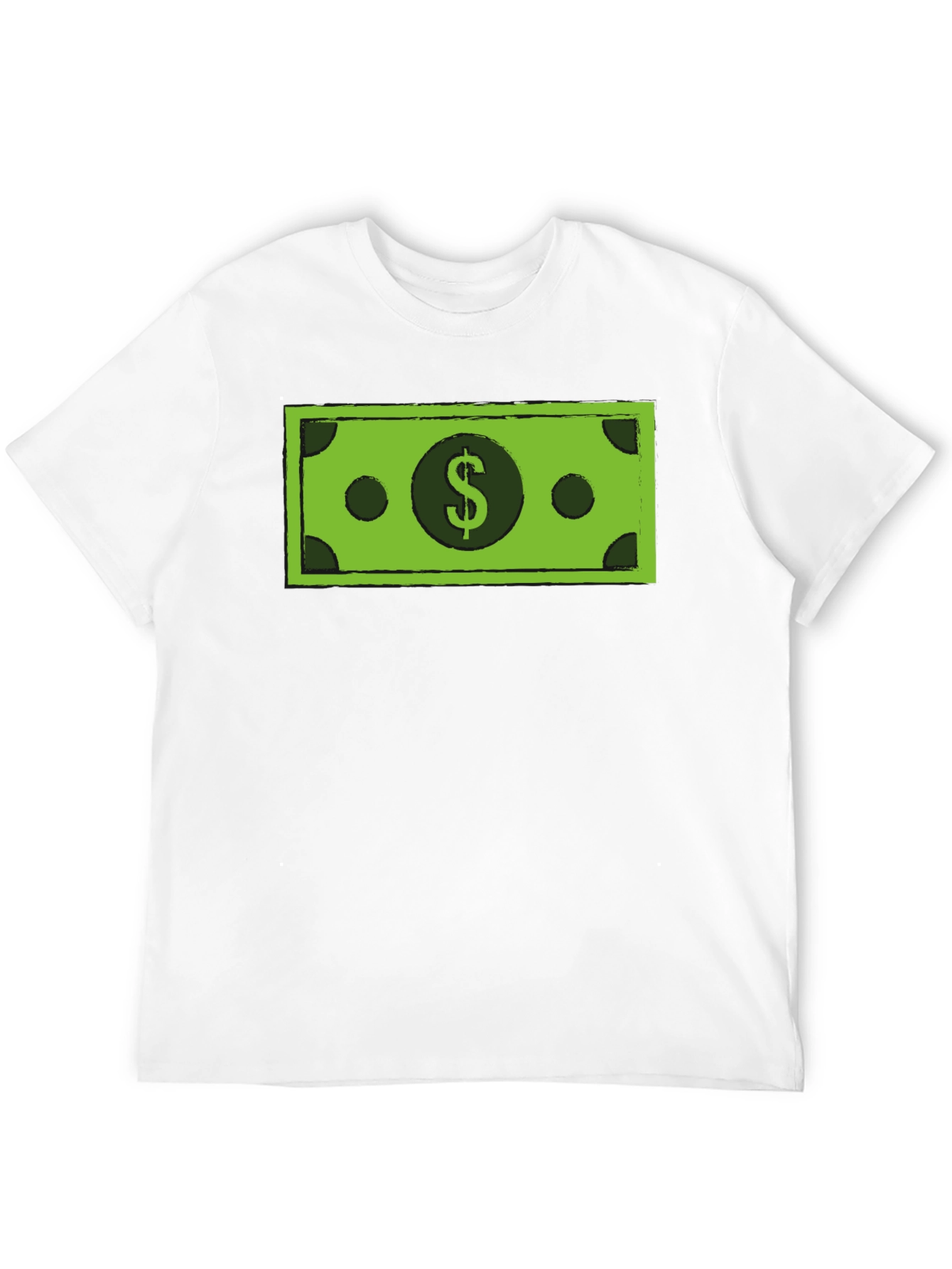Money Graphic Tee - Black Crew Neck T-Shirt
