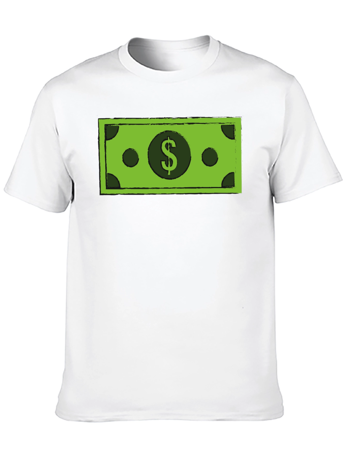 Money Graphic Tee - Black Crew Neck T-Shirt