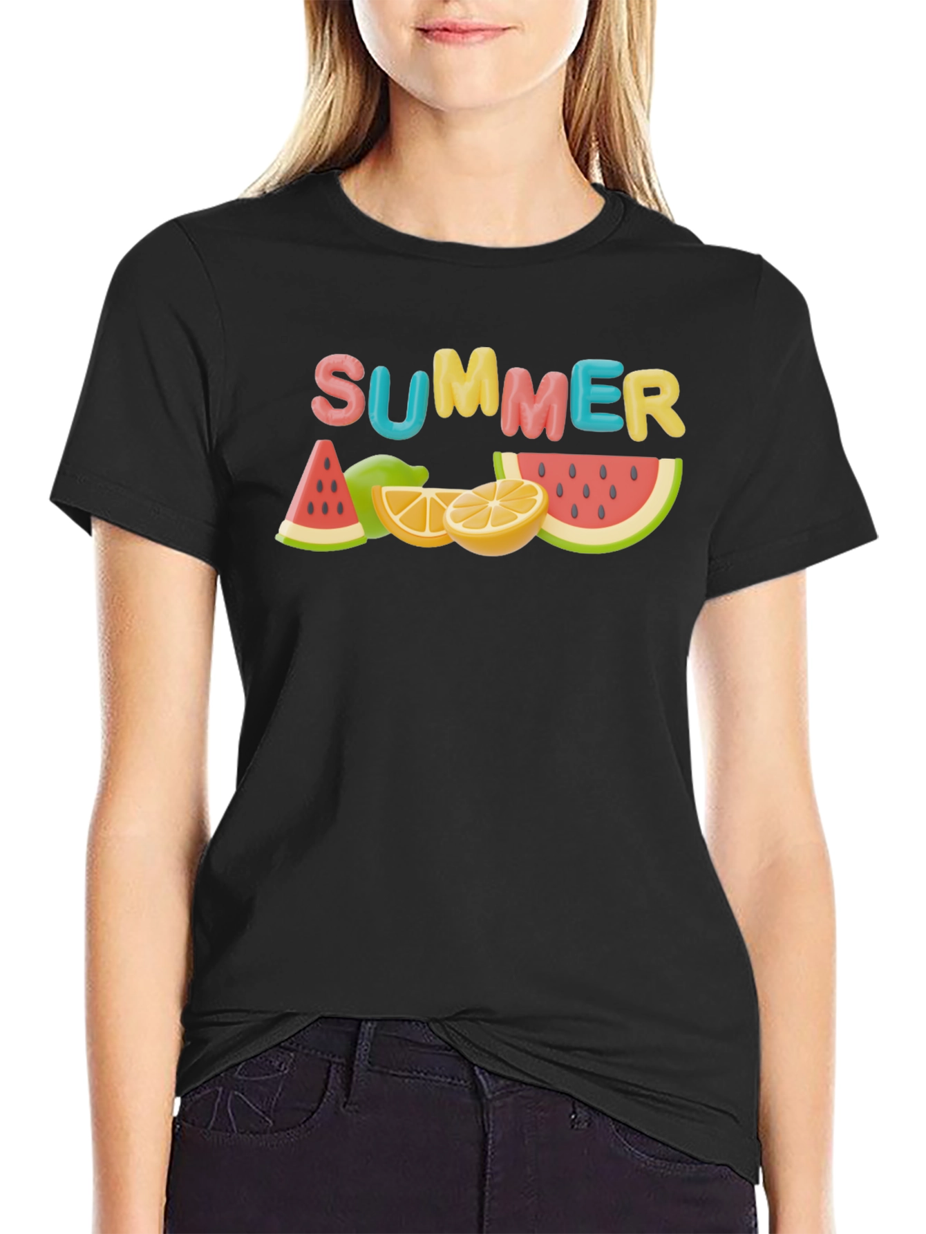 Summer Fruit Graphic T-Shirt