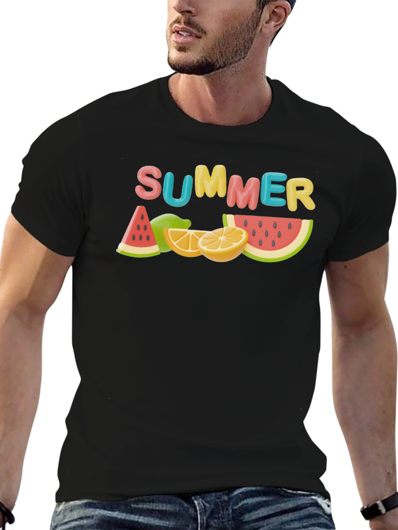 Summer Fruit Graphic T-Shirt