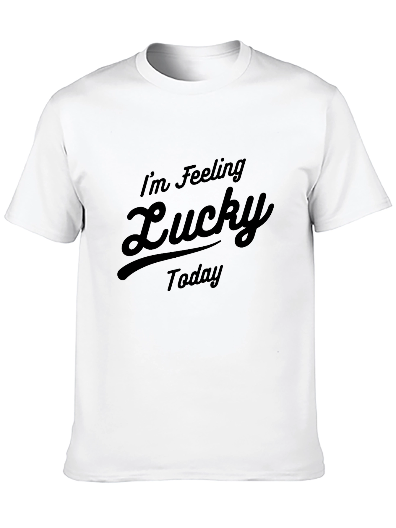Lucky Today Black Graphic Tee - Mens Fashion