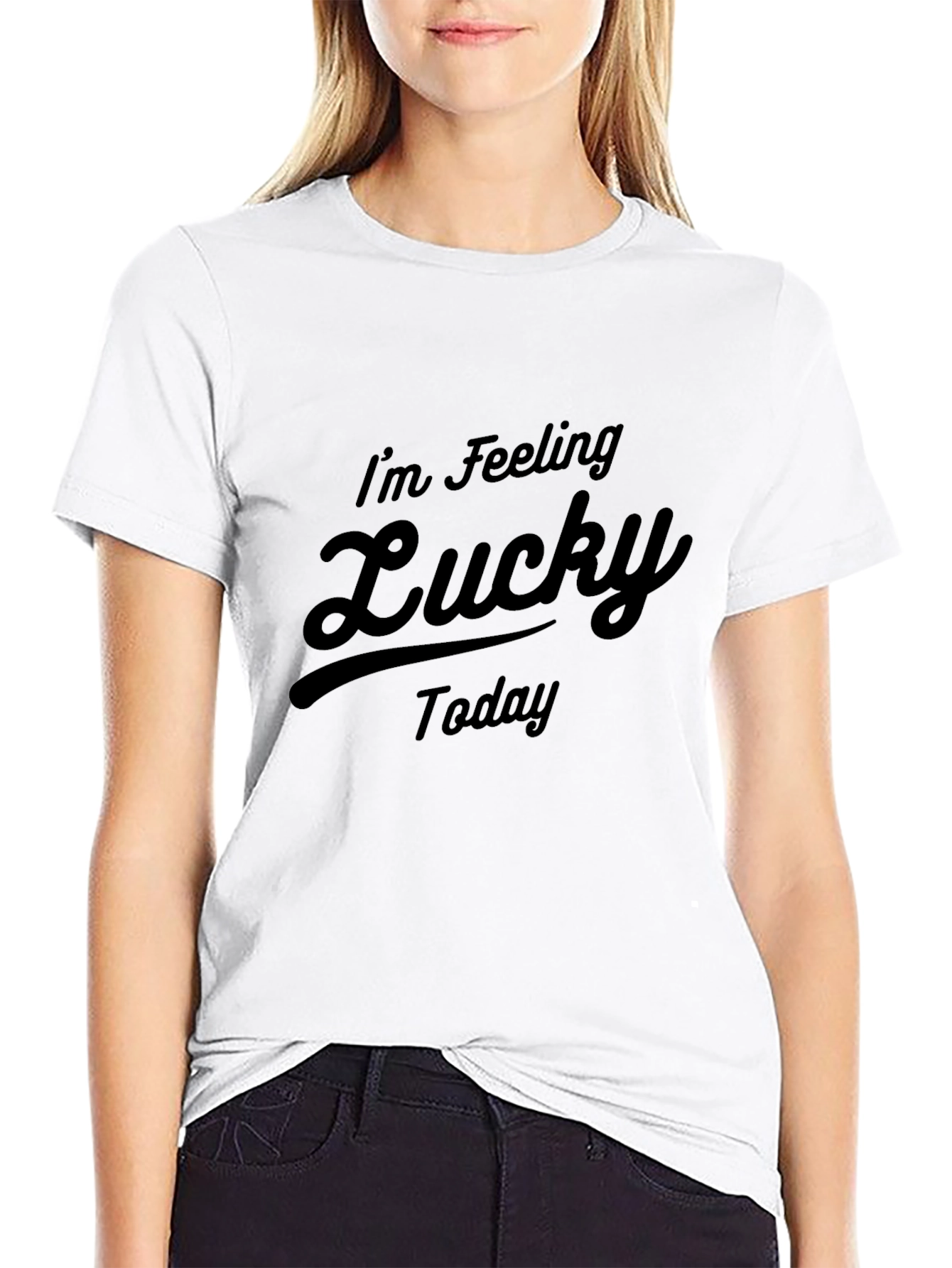 Lucky Today Black Graphic Tee - Mens Fashion