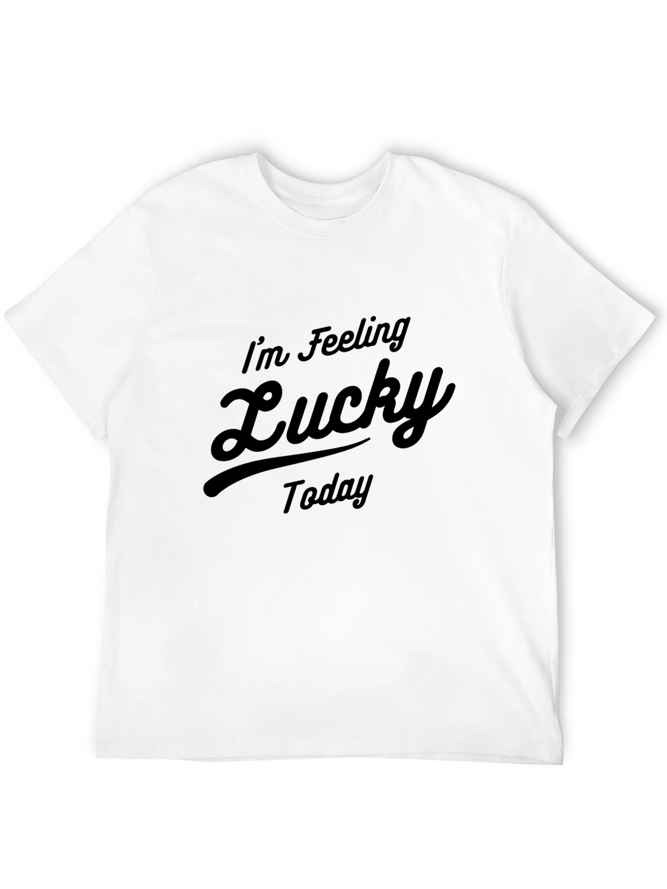 Lucky Today Black Graphic Tee - Mens Fashion