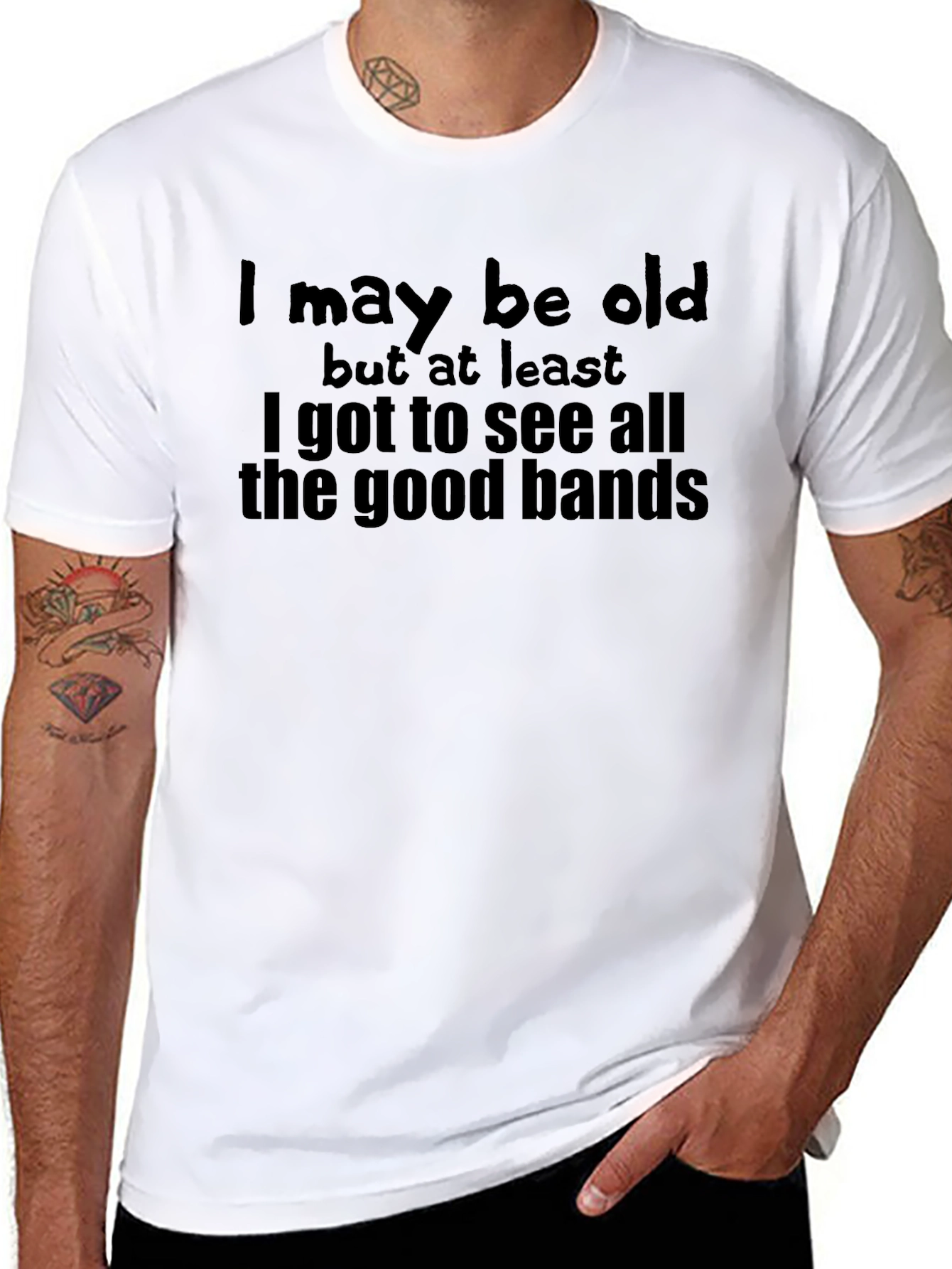 Funny Old Bands T-Shirt - Music Lover Tee