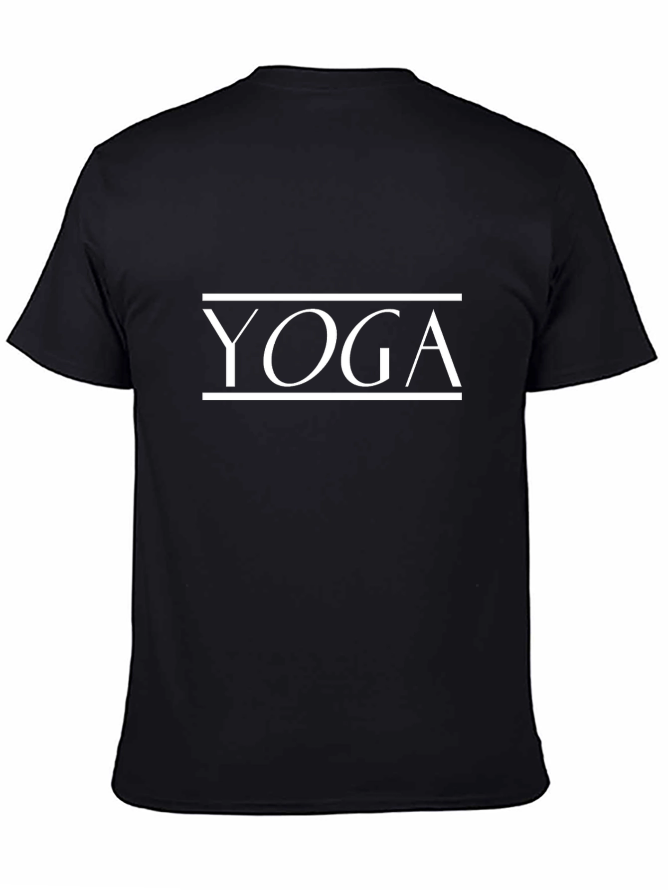 Yoga Graphic Tee - Black Cotton T-Shirt