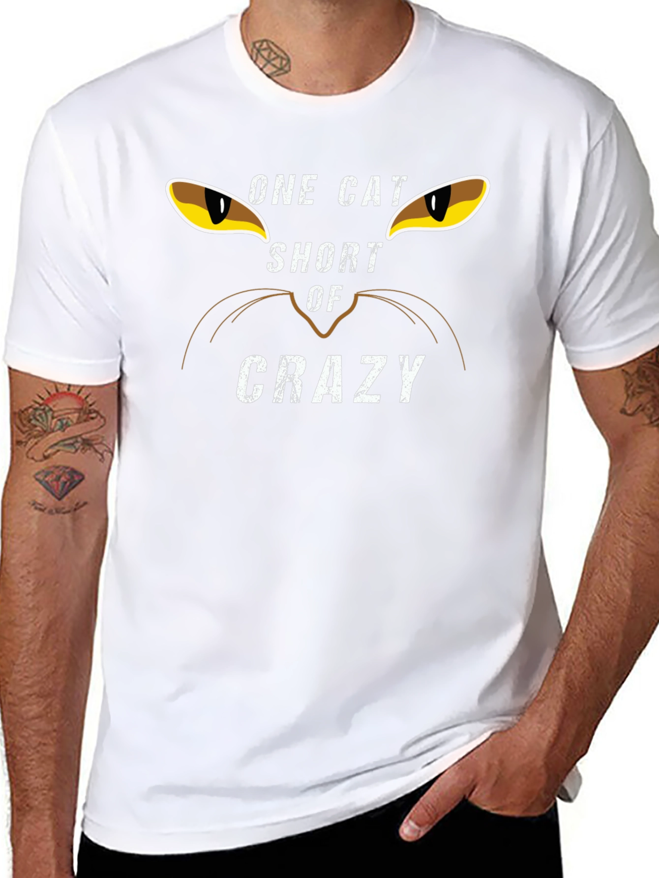 One Cat Short of Crazy Graphic Tee