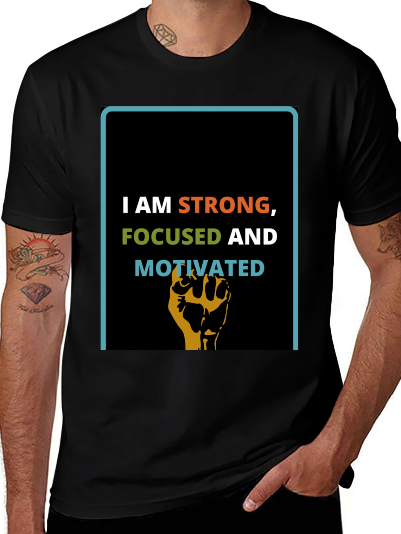 Inspirational Strong Focused Motivated Graphic T-Shirt