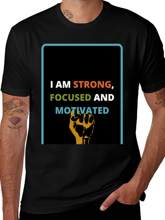 Inspirational Strong Focused Motivated Graphic T-Shirt
