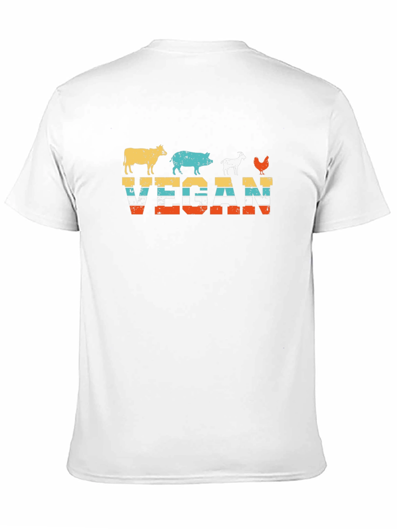Vegan Retro Animal T-Shirt